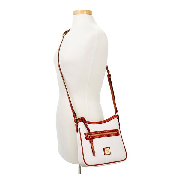 Dooney & Bourke Pebble Grain Pocket Crossbody Shoulder Bag - White - Picture 4 of 4